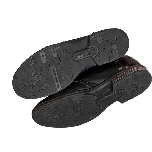 Noat Chief color block black brown lace up slip resistant shock relief loafer 13 main image 10
